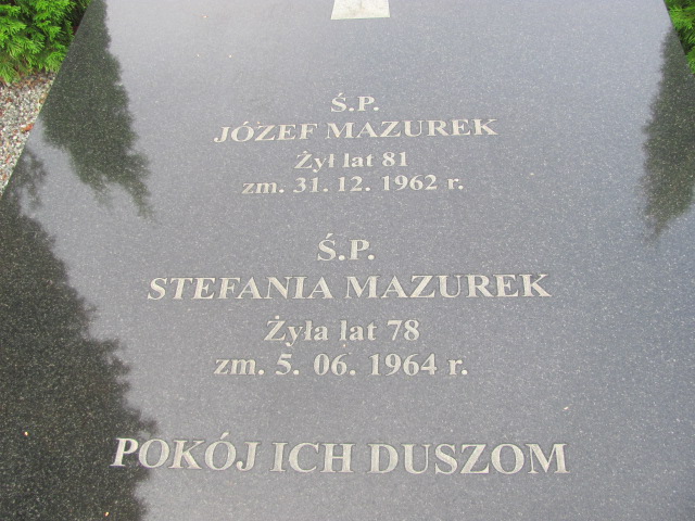 Józef Mazurek 1881 Góra Puławska - Grobonet - Wyszukiwarka osób pochowanych