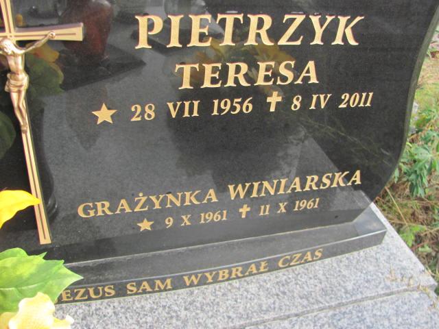 Grażyna Winiarska 1961 Góra Puławska - Grobonet - Wyszukiwarka osób pochowanych