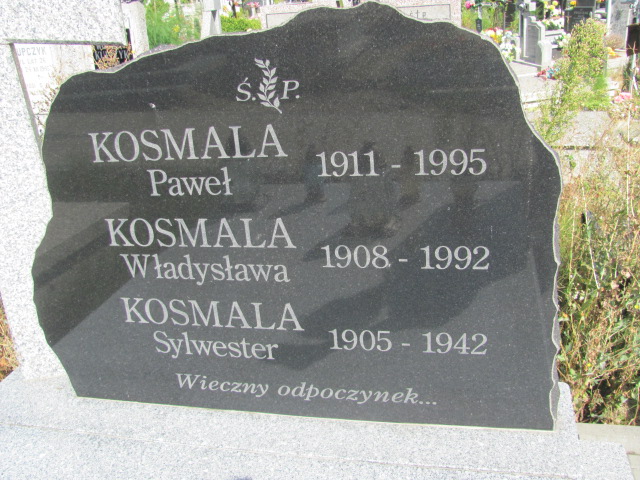 Paweł Kosmala 1911 Góra Puławska - Grobonet - Wyszukiwarka osób pochowanych