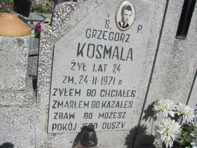 Grzegorz Kosmala 1947 Góra Puławska - Grobonet - Wyszukiwarka osób pochowanych