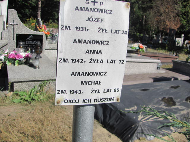 Michał Amanowicz Góra Puławska - Grobonet - Wyszukiwarka osób pochowanych