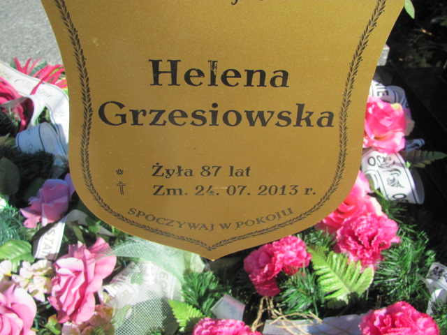 Helena Grzesiowska 1926 Góra Puławska - Grobonet - Wyszukiwarka osób pochowanych