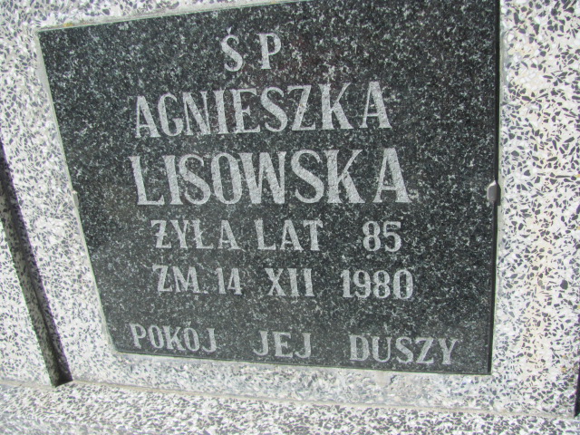 Agnieszka Lisowska  Góra Puławska - Grobonet - Wyszukiwarka osób pochowanych