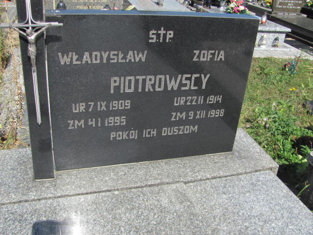 Grób WładysłaW Piotrowski