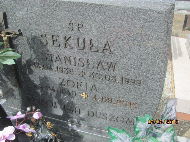 Zofia Sekuła 1940 Góra Puławska - Grobonet - Wyszukiwarka osób pochowanych
