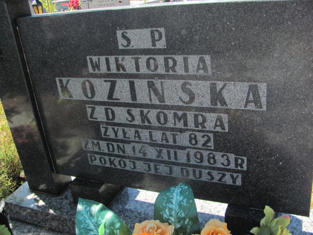 Wiktoria Kozińska 1901 Góra Puławska - Grobonet - Wyszukiwarka osób pochowanych