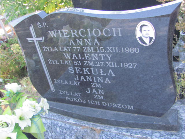Anna Wiercioch Góra Puławska - Grobonet - Wyszukiwarka osób pochowanych