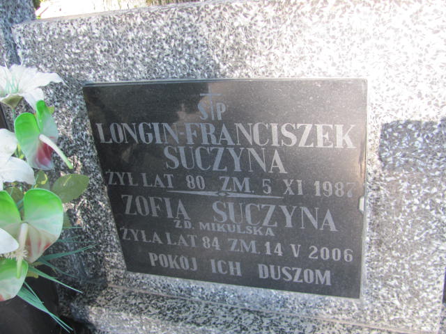 Zofia Suczyna 1922 Góra Puławska - Grobonet - Wyszukiwarka osób pochowanych
