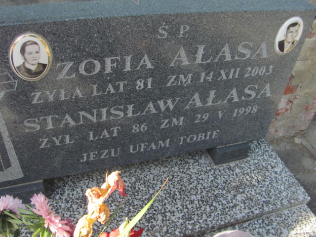Zofia Ałasa 1922 Góra Puławska - Grobonet - Wyszukiwarka osób pochowanych