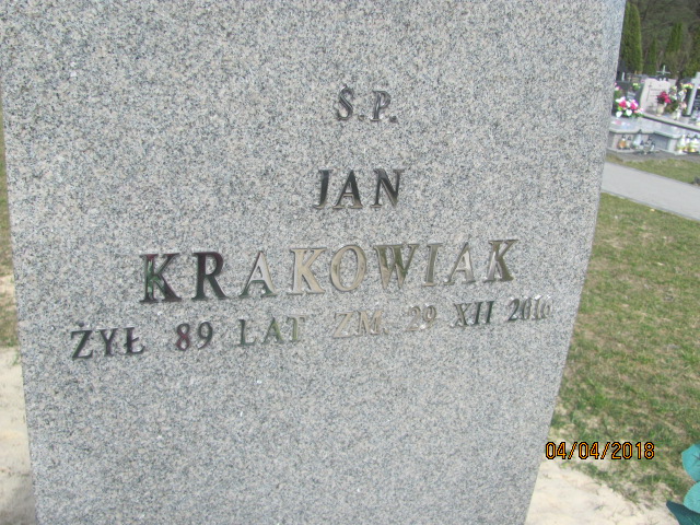 Jan Krakowiak 1927 Góra Puławska - Grobonet - Wyszukiwarka osób pochowanych